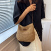 Niche Design Vacation Straw Tote Bag - Image 8