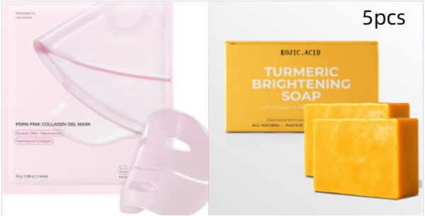 Turmeric Kojic Soap Turmeric Kojic Acid Soap Handmade Skin Products Natural Turmeric Soap Bar Skin Clean Dark Spot Remover Moist Bathing Facial Soap - Image 8